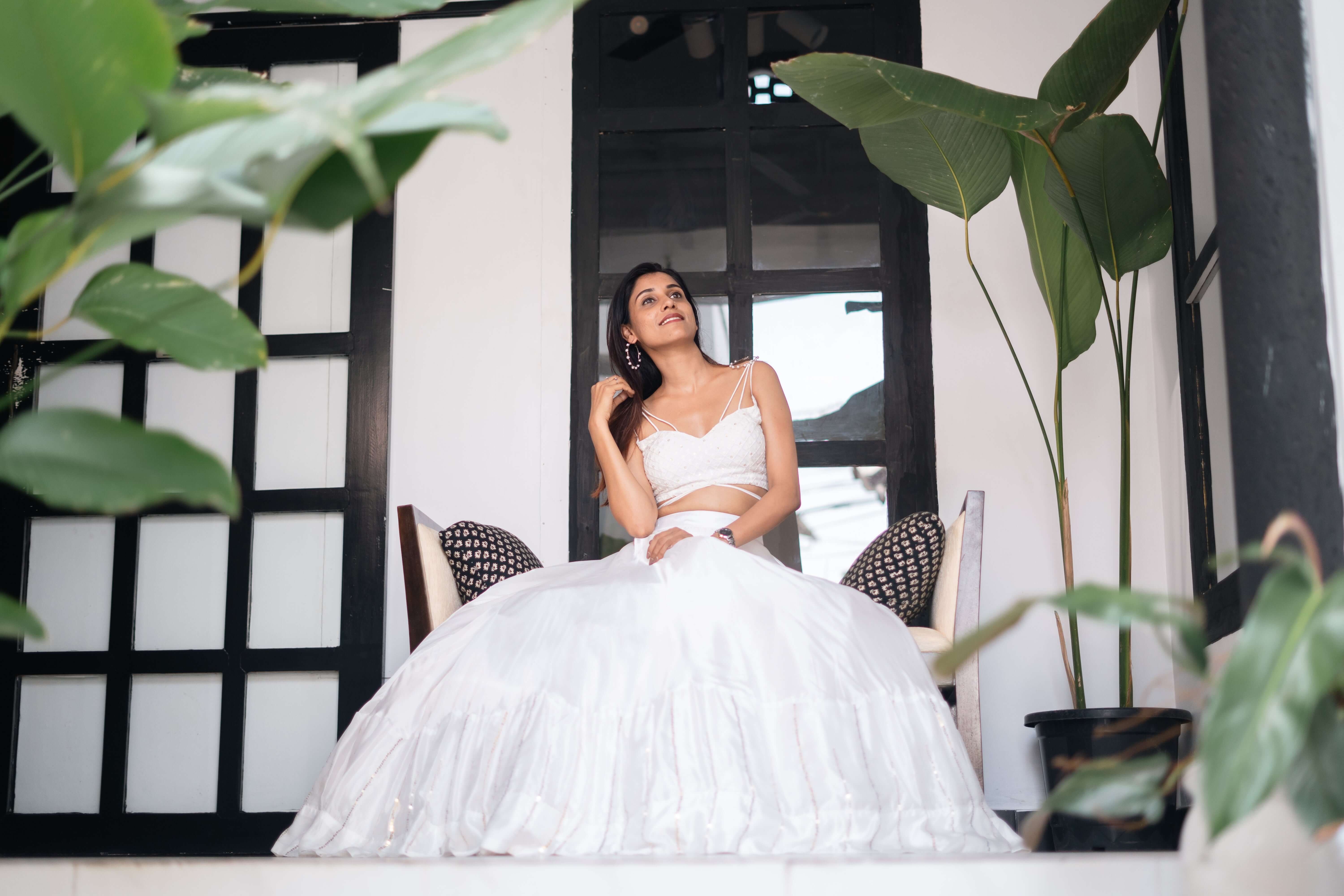 JEEVIKA - Luxe White Contemporary Bridal Lehenga