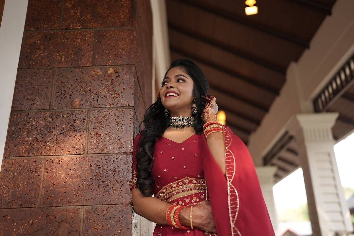 PartyWear Lehenga in Red