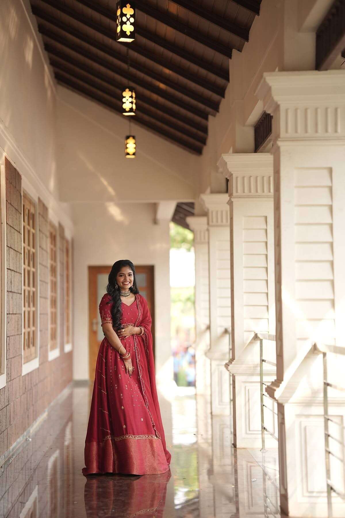 PartyWear Lehenga in Red