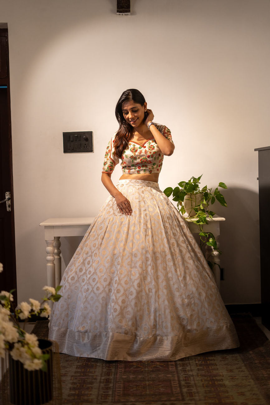 SUMUKHI - Exquisite Banarasi Brocade Lehenga