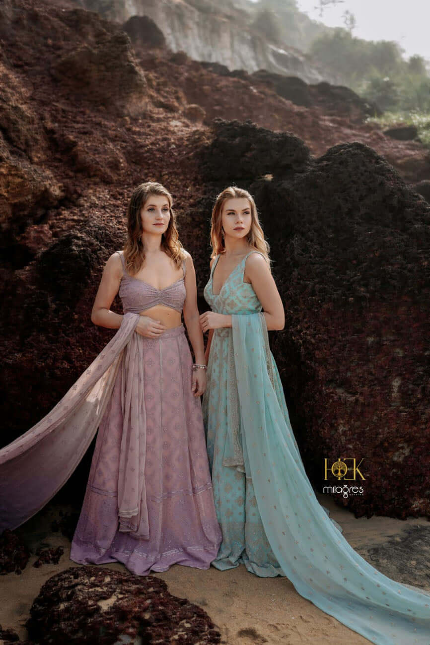 ChikaNkari partywear Lehenga